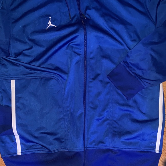 Vintage Jordan Royal Blue Zip-Up Hoodie - Picture 3 of 5